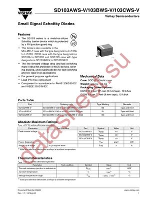 SD103CWS-V-GS08 datasheet  